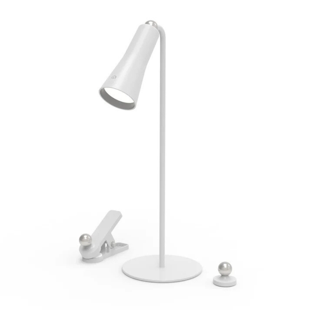Magneto: Premium Versatile Magnetic LED Lamp with 3 Attachments, Adjustable Brightness & USB-C Rechargeable Battery