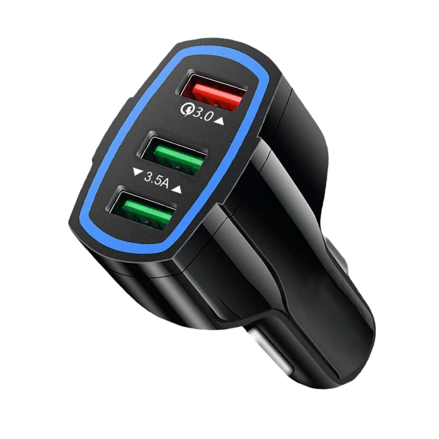 Rova: Triple USB Car Charger with Smart Fast Charging, 15W Multi-Port Car Charger with 3 USB-A Outputs & QC 3.0 Support