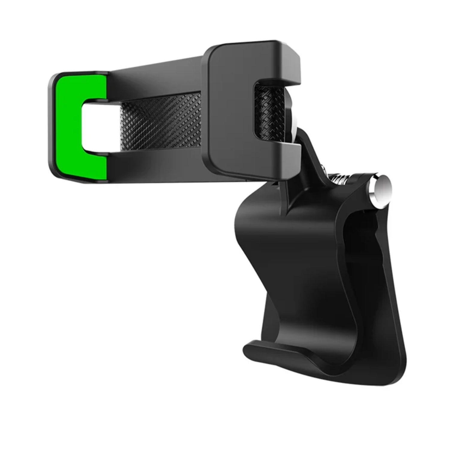 GripX: 360° Rotating Car Phone Holder Mount with Auto-Lock Grip, Adjustable Clamp Stand for Dashboard, Visor & Desk, Thick Case Friendly