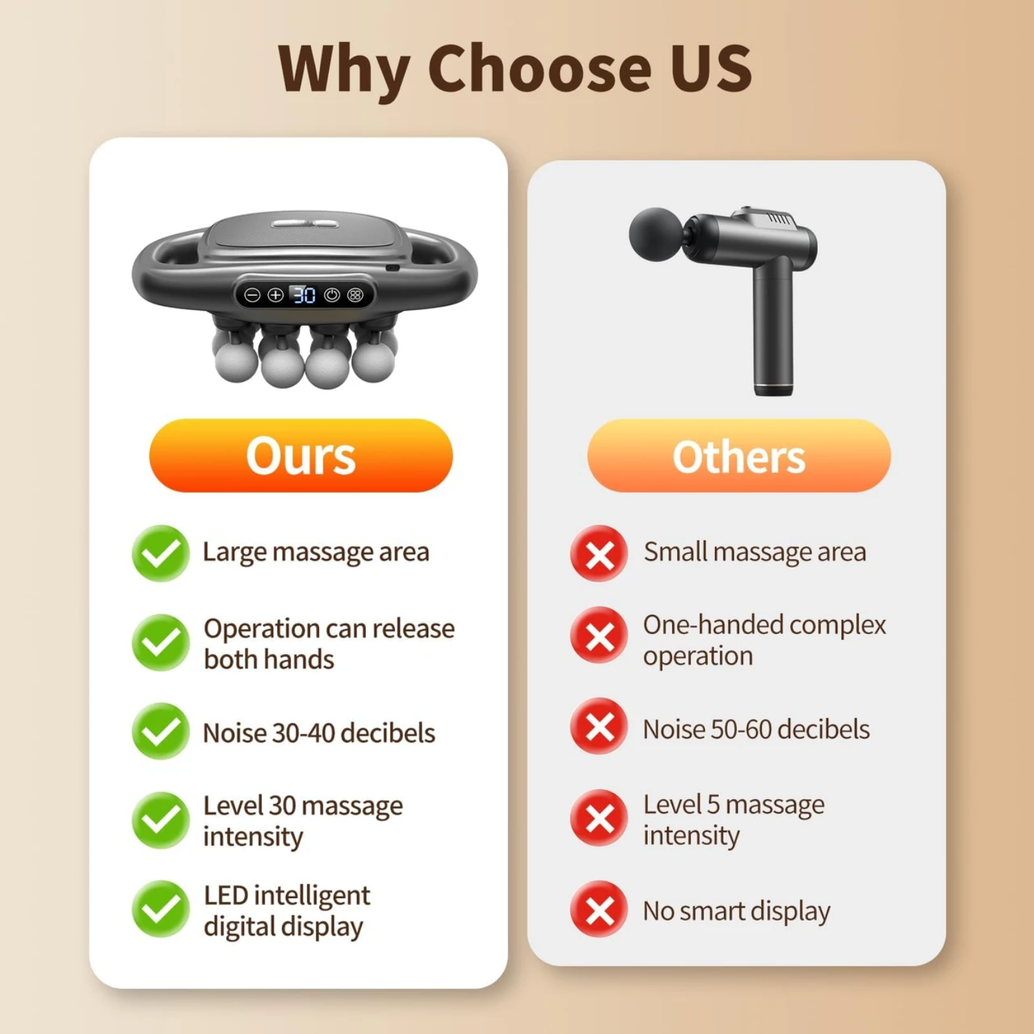 Relix: Deep Tissue Massage Gun with Percussion Therapy, 16 Massage Heads & 9 Intensity Levels for Muscle Recovery & Pain Relief