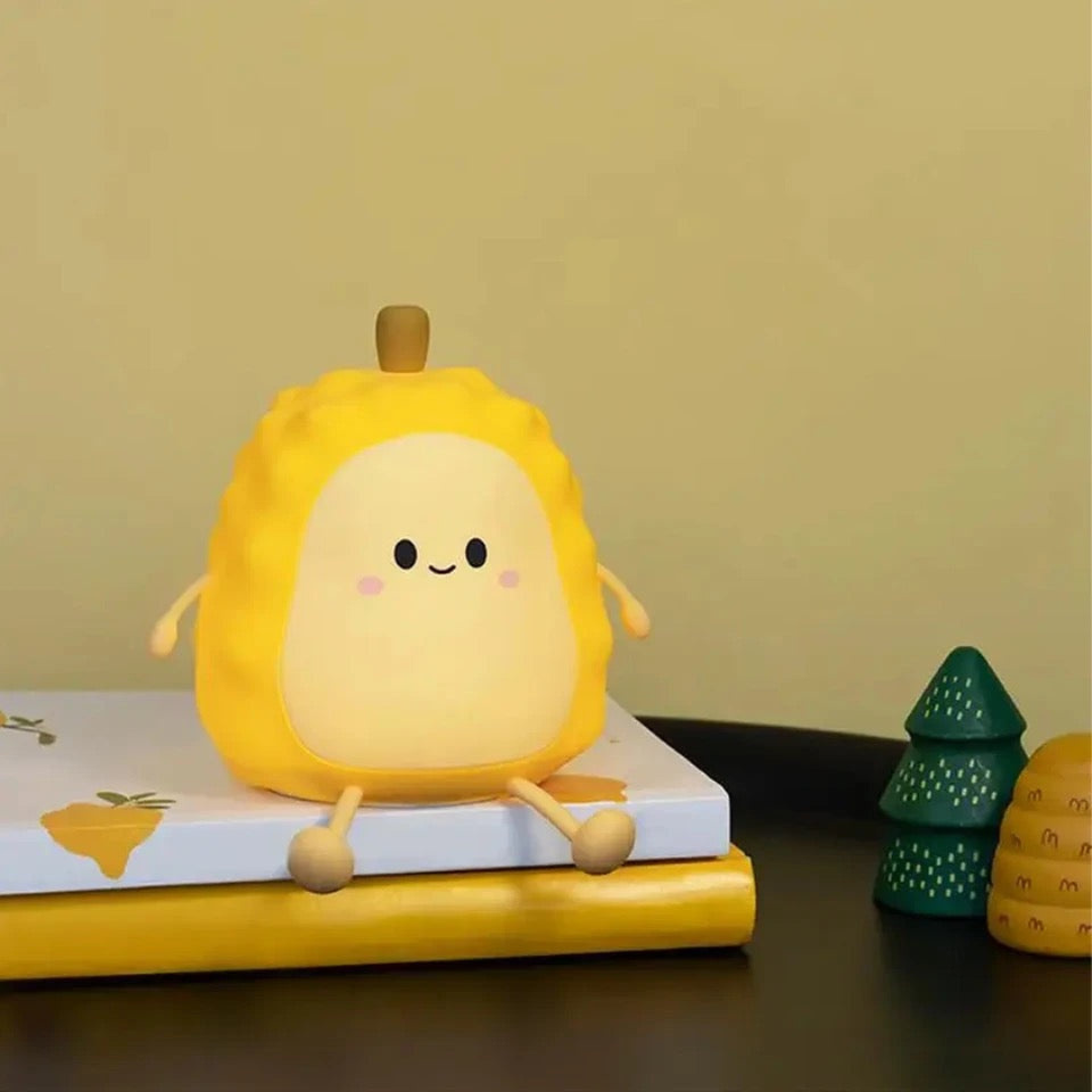 Lucky: Durian Silicone LED Night Light with USB Rechargeable Design for Cozy Room Décor & Gifting