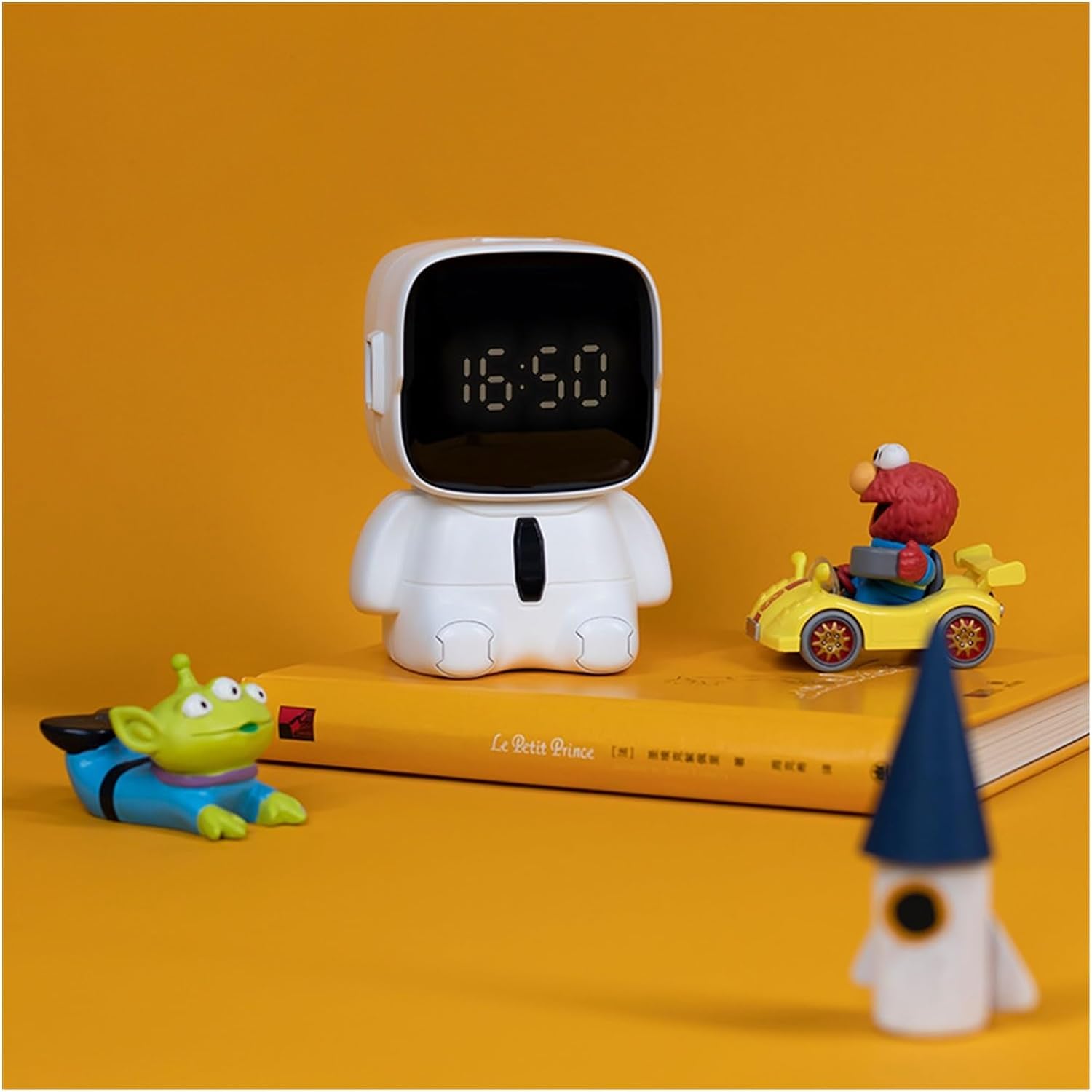 Stellar: LED Astronaut Digital Alarm Clock with Cute Expressions, Snooze Mode & Adjustable Volume for Kids & Desk Décor