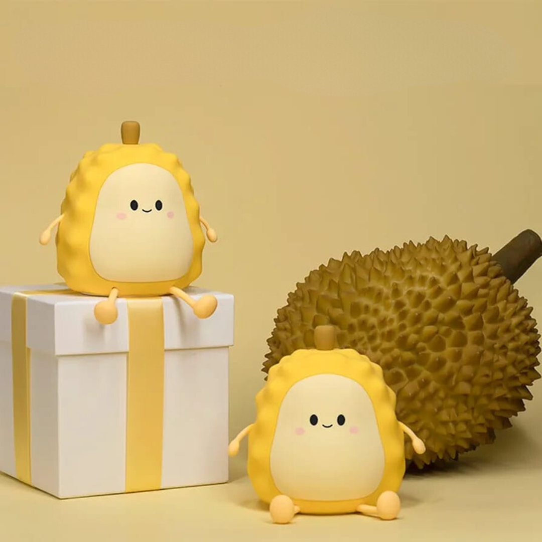Lucky: Durian Silicone LED Night Light with USB Rechargeable Design for Cozy Room Décor & Gifting