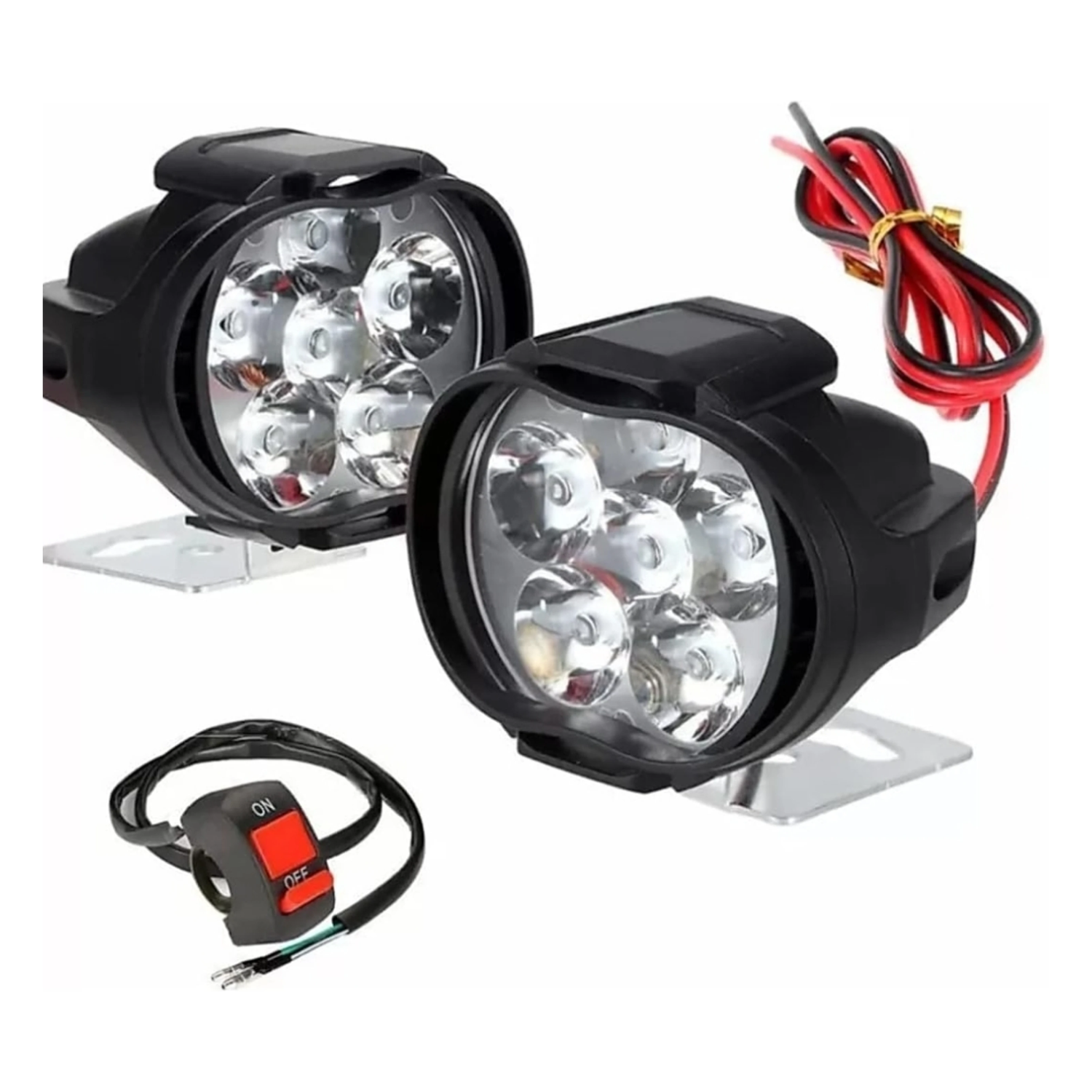 6 led fog light Fog Lamp Car, Motorbike LED (12 V, 20 W) (Splendor Plus, Passion, Platina, Pulsar 150, Universal For Bike, Star Sport, Pack of 3)