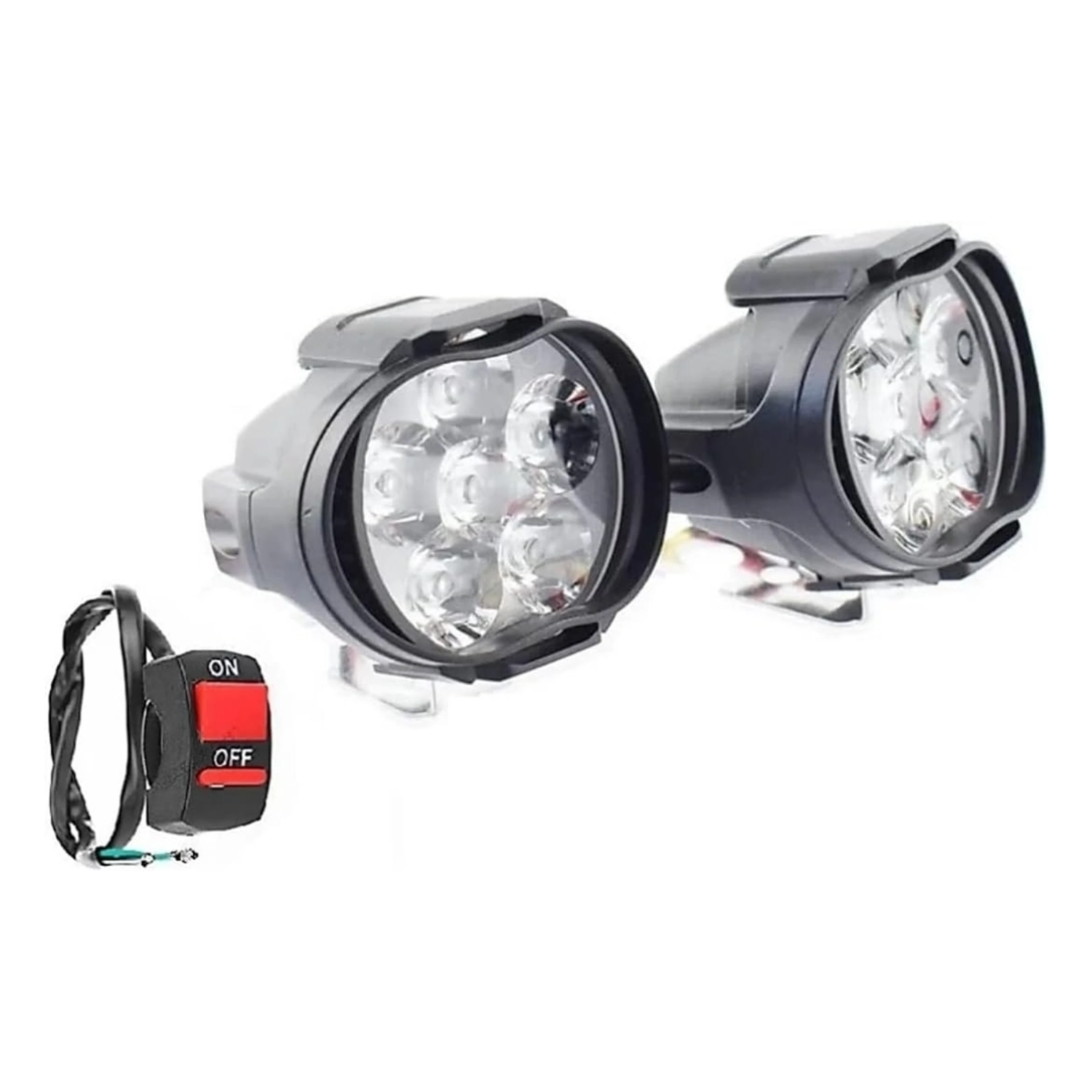 6 led fog light Fog Lamp Car, Motorbike LED (12 V, 20 W) (Splendor Plus, Passion, Platina, Pulsar 150, Universal For Bike, Star Sport, Pack of 3)