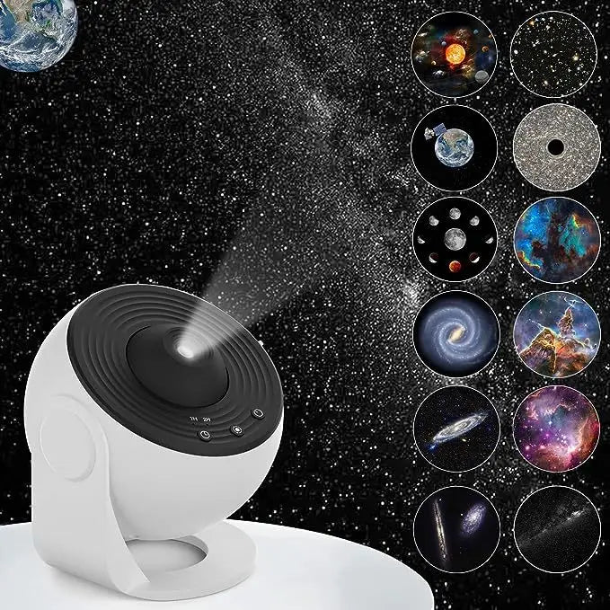 Starlight: Galaxy Planetarium Projector with Star & Nebula Lighting Effects, Starry Sky Night Light with 12 Projection Film Discs for Bedroom & Home Décor