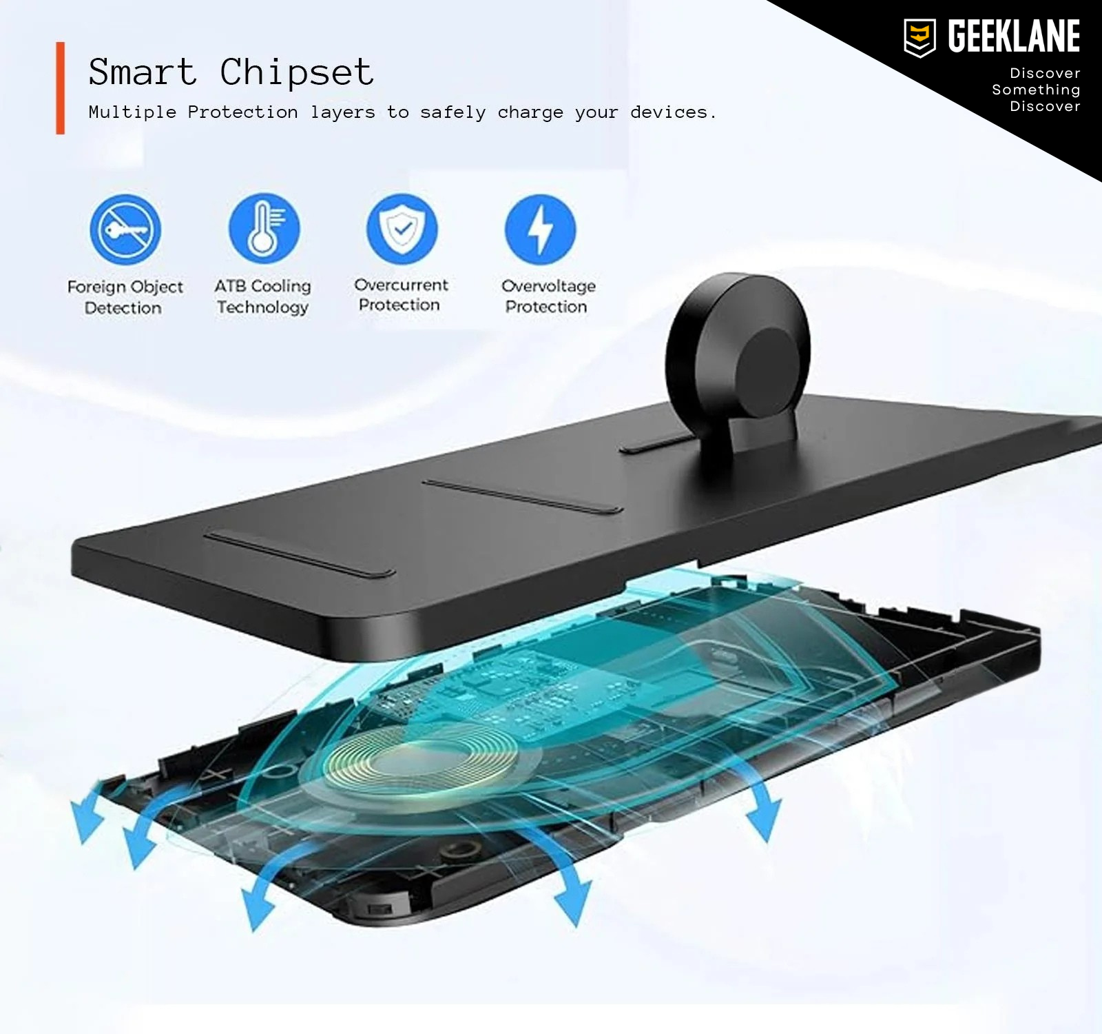 Dockit: 2-in-1 Wireless Charging Pad for iPhone & Apple Watch – Nightstand Mode & Qi Compatibility with Fast Charging in a Sleek Minimal Design