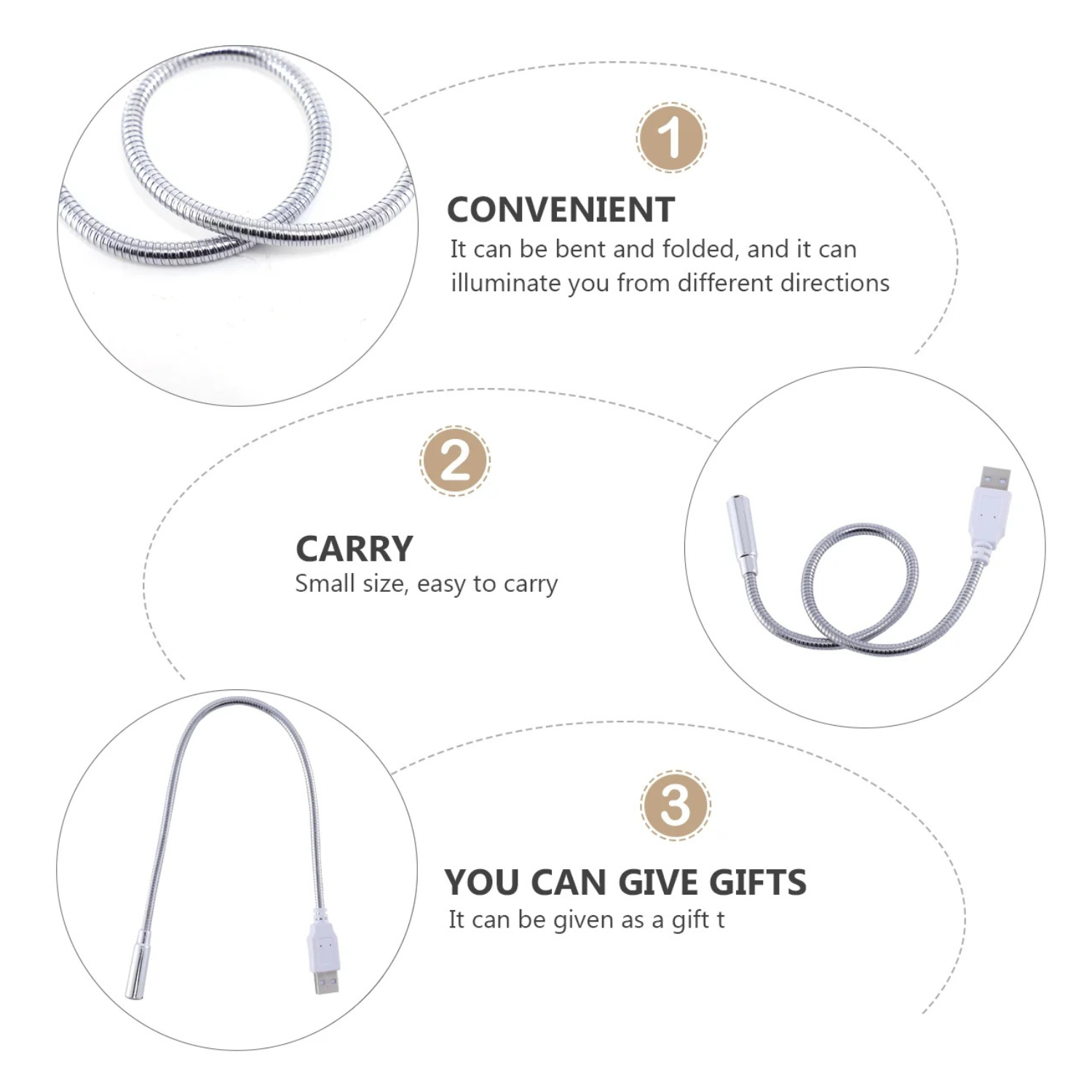 Flexy: Flexible USB Light, LED Desk Lamp for Reading, Night Work & Reduced Eye Strain on Laptop, PC