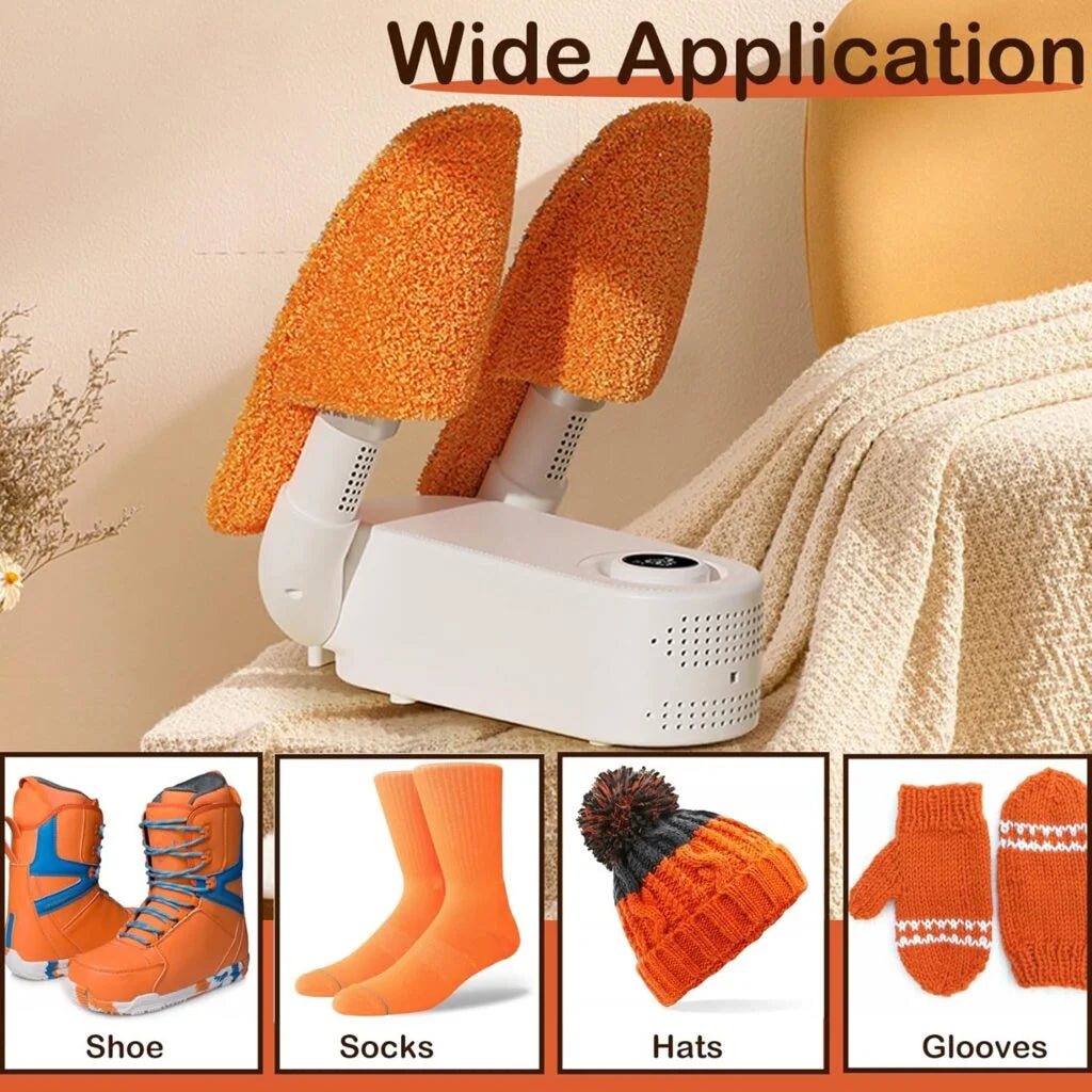 Airvolt: Electric Shoe & Boot Dryer with 360° Warm Air Drying, Foldable Portable Dryer for Shoes, Boots, Gloves & Hats