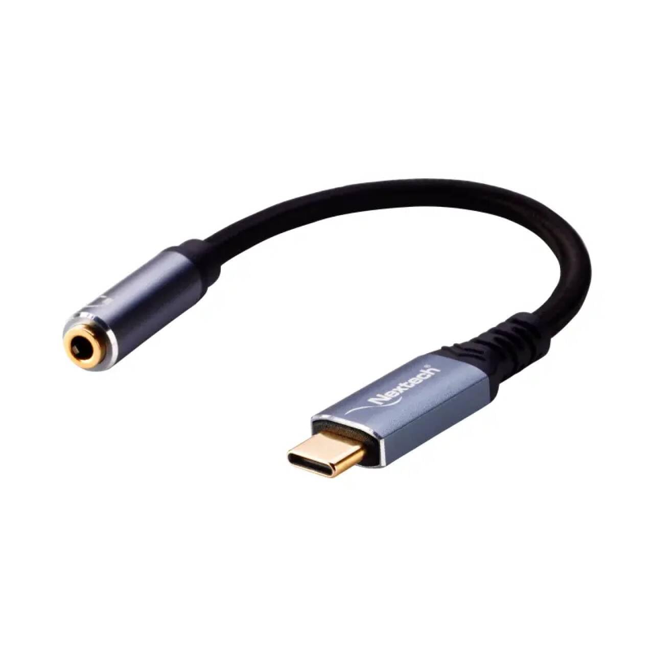 Nextech USB-C to 3.5mm Jack (F) Aux Headphone Connector for Music & Calling