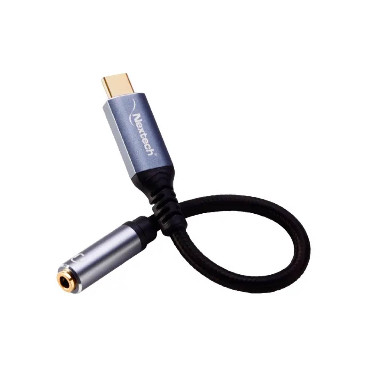 Nextech USB-C to 3.5mm Jack (F) Aux Headphone Connector for Music & Calling