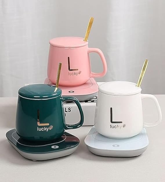 WarmEase: Electric Mug Heater Pad with Heating Coaster for Coffee, Tea & Beverages – Perfect for Home & Office