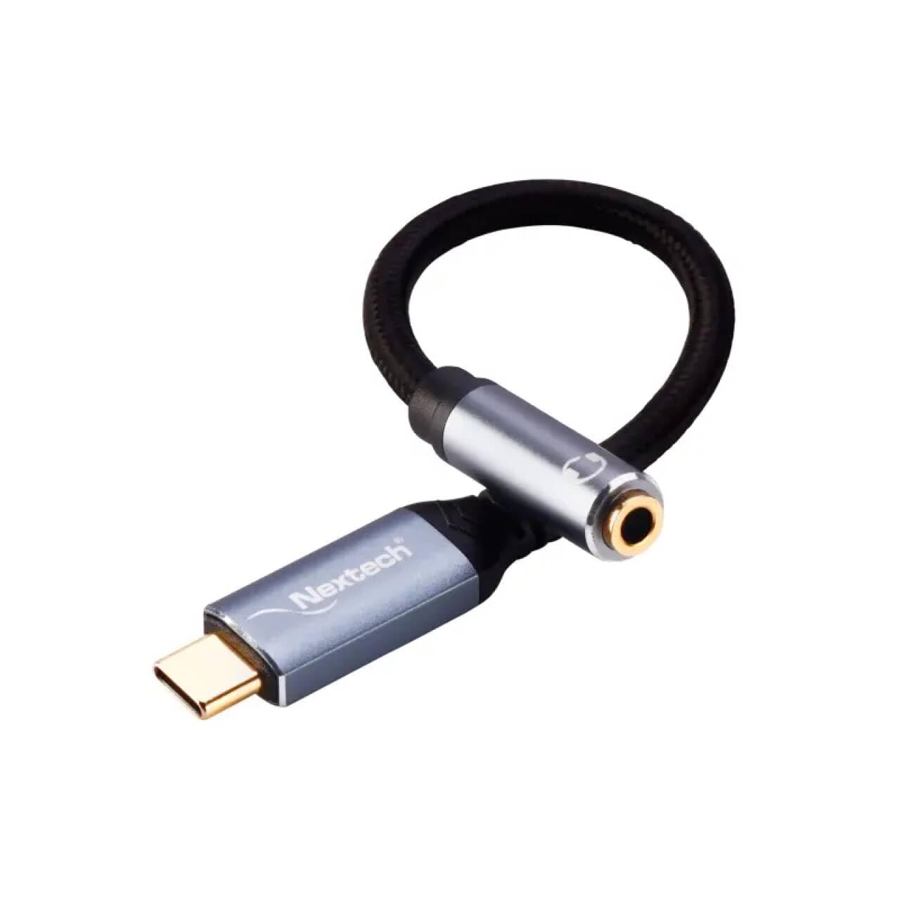 Nextech USB-C to 3.5mm Jack (F) Aux Headphone Connector for Music & Calling