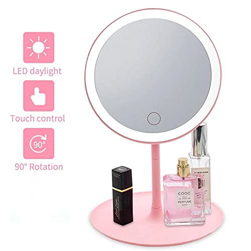 Vanityy: LED Makeup Mirror with Touch Screen, Adjustable Brightness & Rechargeable Light for Flawless Beauty Routine