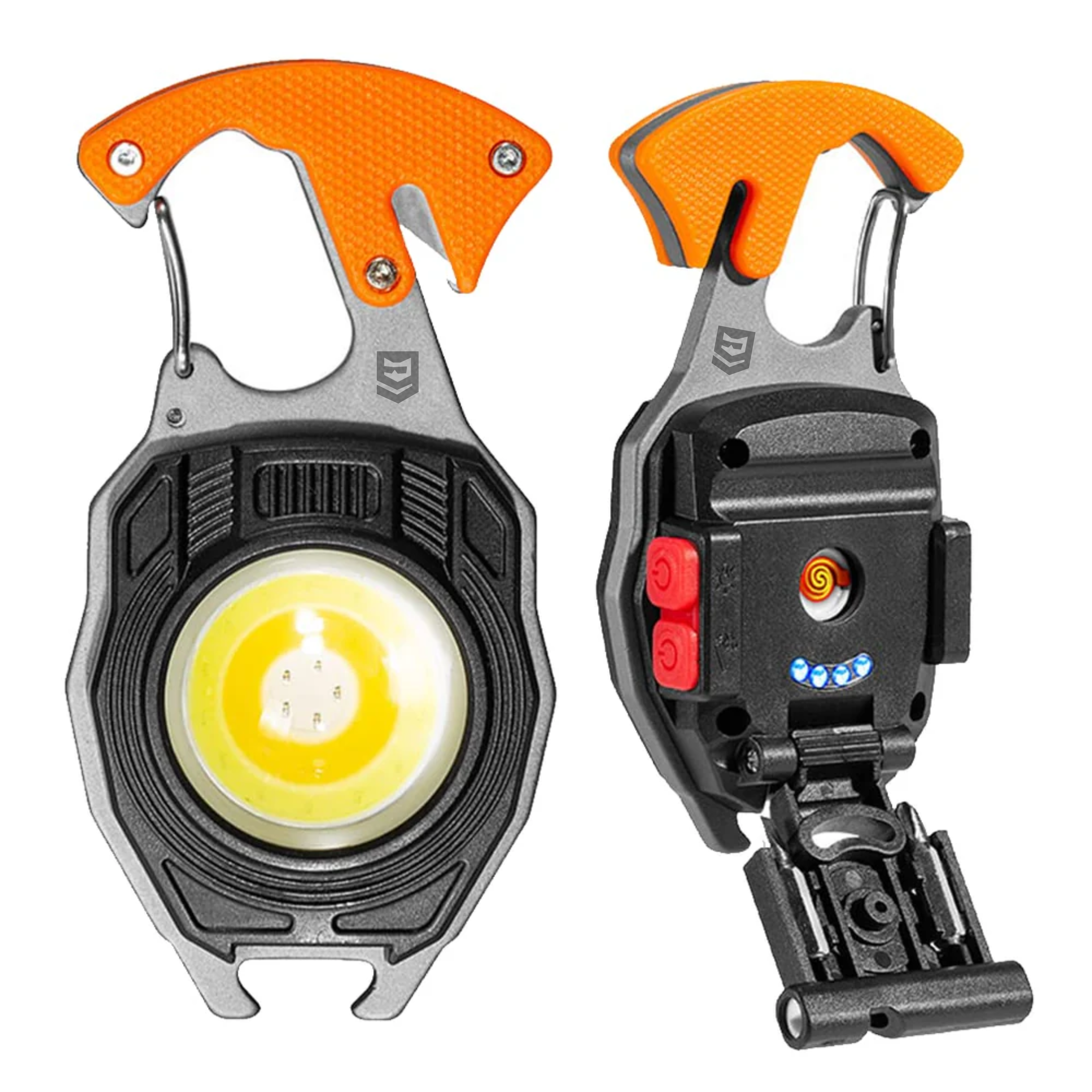 Glowbit: Ultimate 9-in-1 LED Keychain COB Light with Magnetic Base, Multi Tools & USB-C Charging