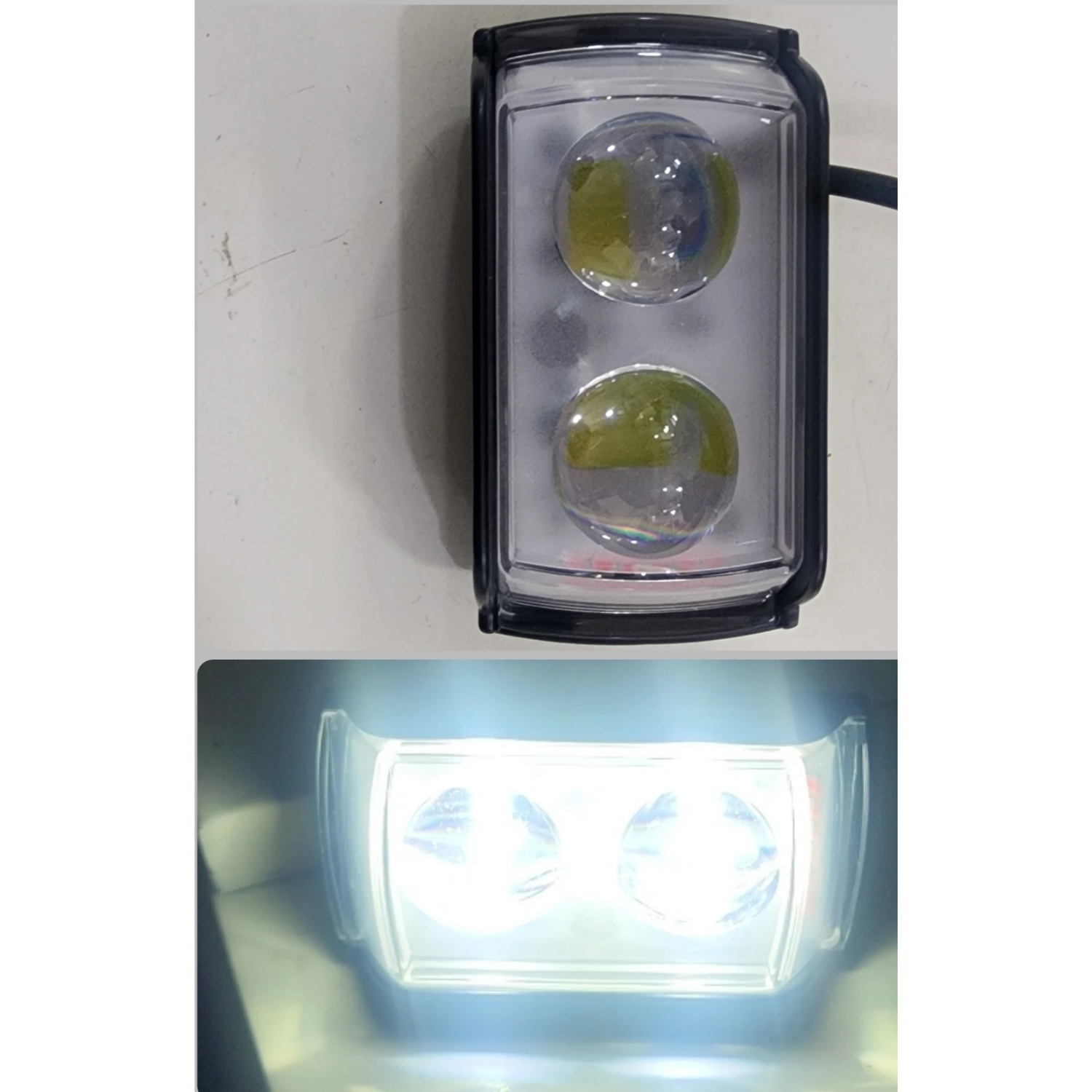 2 led foglight (4 colours) Fog Lamp Car, Motorbike LED (12 V, 30 W) (Splendor Plus, Platina, Pulsar 150, Universal For Bike, Apache 150, Pack of 1)