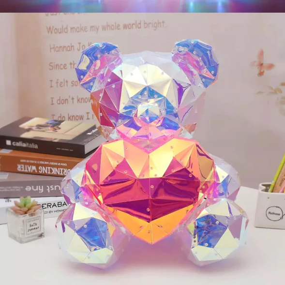 EverLove: LED Love Bear Night Light with Glowing Heart – Perfect Gift for Anniversary, Birthday & Room Décor