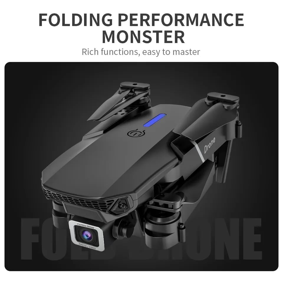 SkyMaster: Dual-Camera Foldable Drone with WiFi FPV, Wide-Angle Lens & Live Video Streaming
