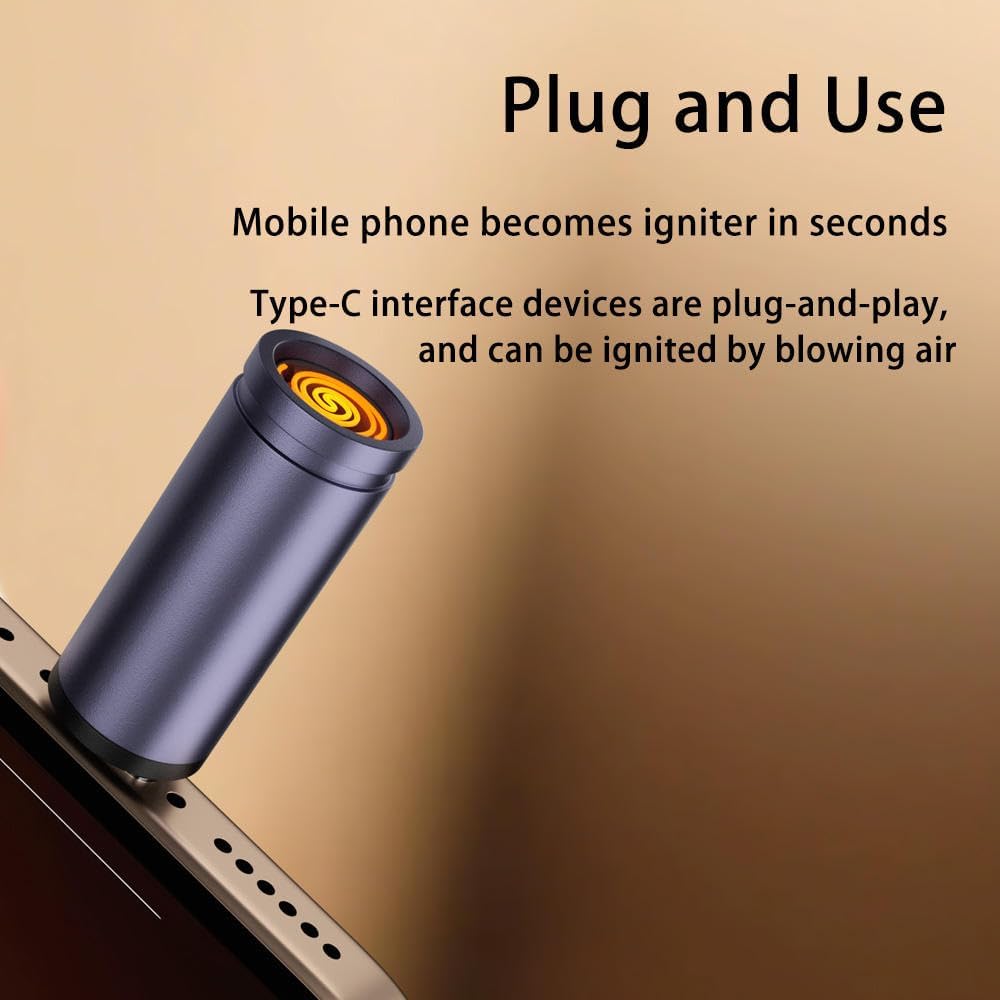 Ignix: Windproof Flameless Electric Lighter with USB Recharge & Safety Lock, Arc Plasma Lighter for Outdoor & Indoor Use
