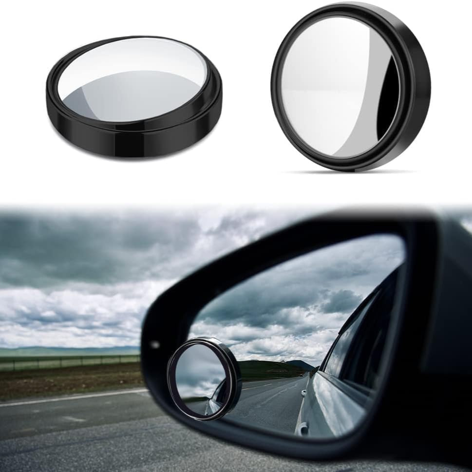 BlindSpot: 360° Wide-Angle Convex Blind Spot Mirrors, HD Glass Stick-On Side Rear View Mirrors for Cars, SUVs & Trucks (Pack of 2)
