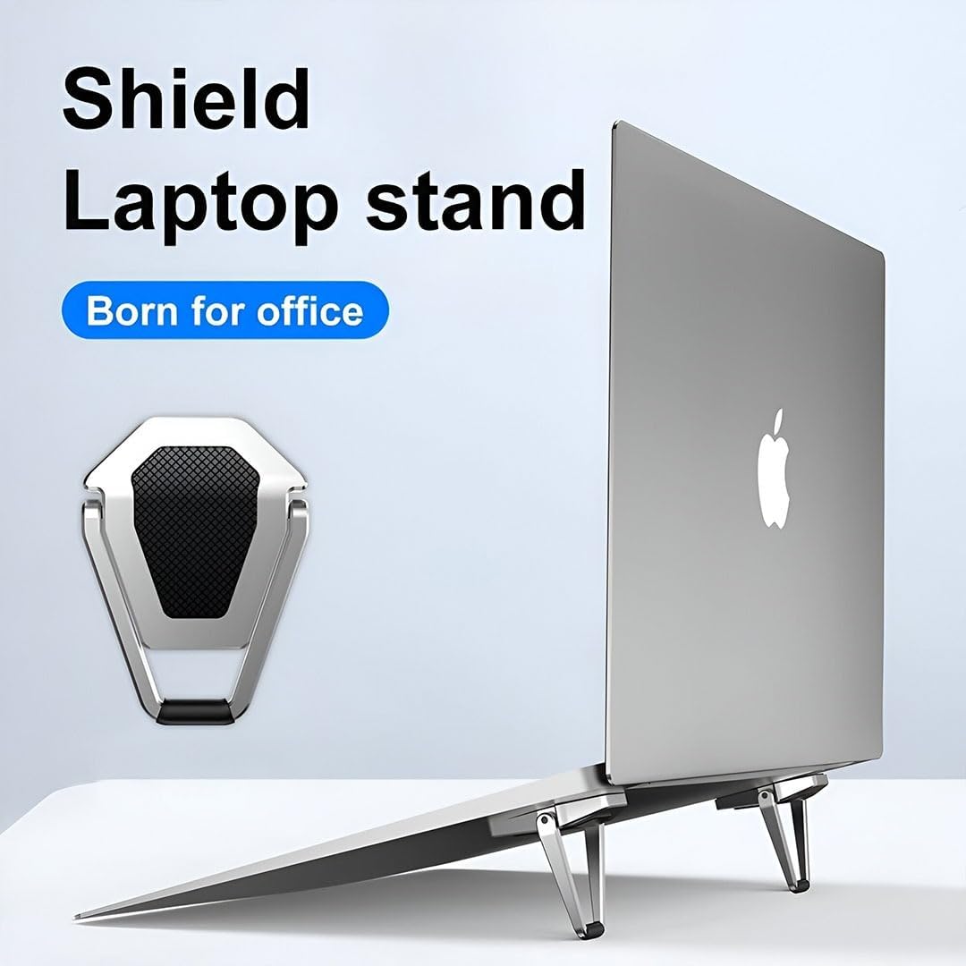 LiftUp: Foldable Slim Laptop Kickstand Legs, Convenient Ergonomic Laptop Stand with Anti-Slip Base for Office & Home Use