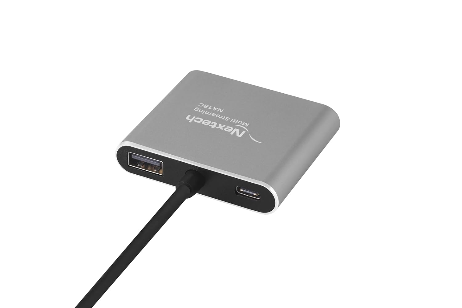 Nextech 4-in-1 USB-C to Dual HDMI Adapter – Dual Display 4K@60Hz Single / 4K@30Hz Dual, MST Support (Windows), macOS Mirror Mode Supported, 100W PD Charging, USB Port – Type-C Dock for macbook