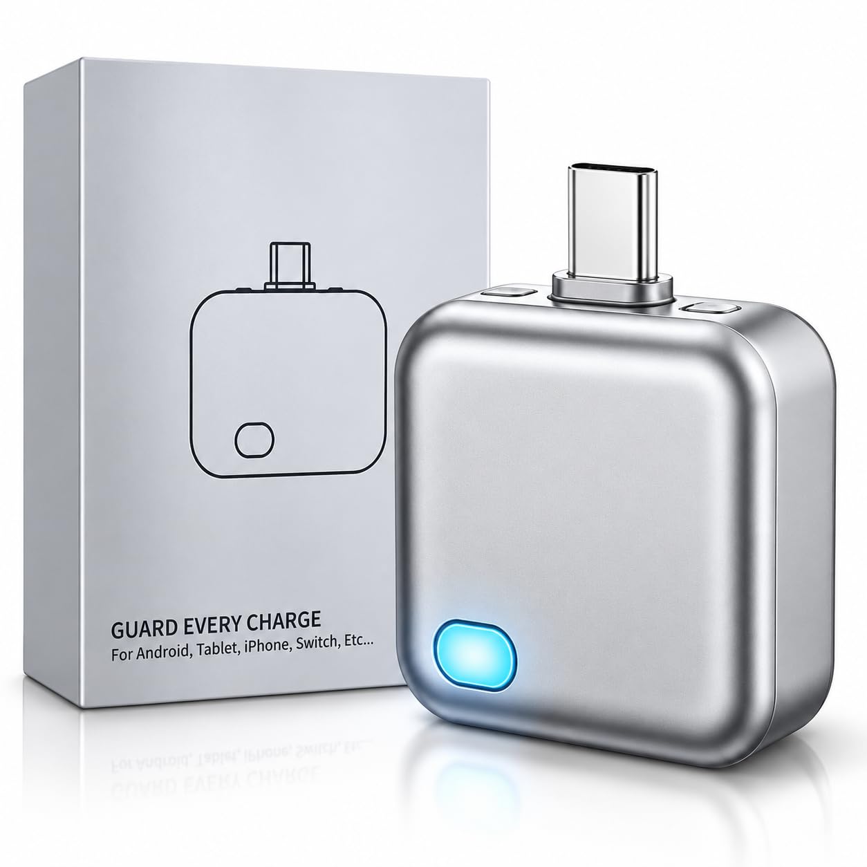 AutoCut: 140W Type-C Smart Auto Cut-Off Charging Adapter with Automatic Power Disconnect & Battery Protection