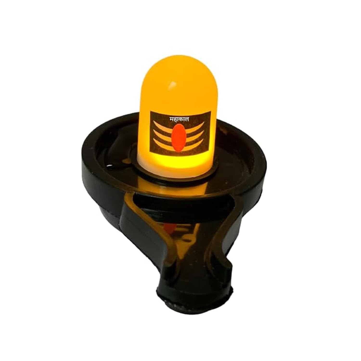 Shiva: Water-Activated Glowing Lord Shiva Shivling LED Idol (Set of 4) for Home Décor & Pooja