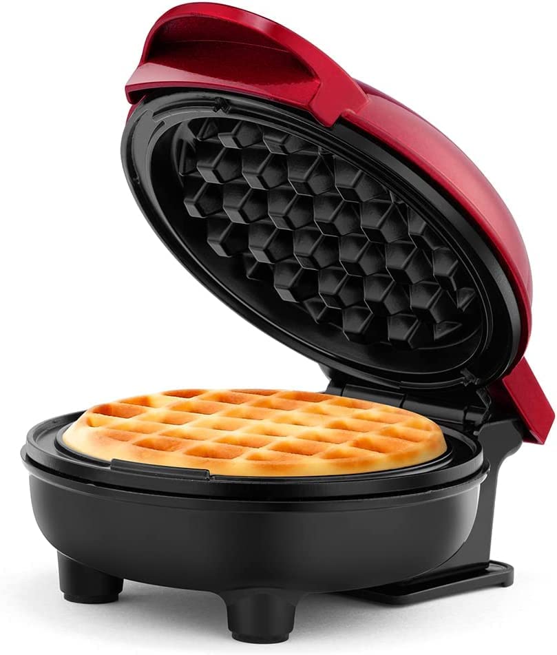 LoveWaffle: Mini Heart-Shaped Waffle Maker with Non-Stick Plates & 350W Stainless Steel Electric Design for Perfect Belgian Waffles