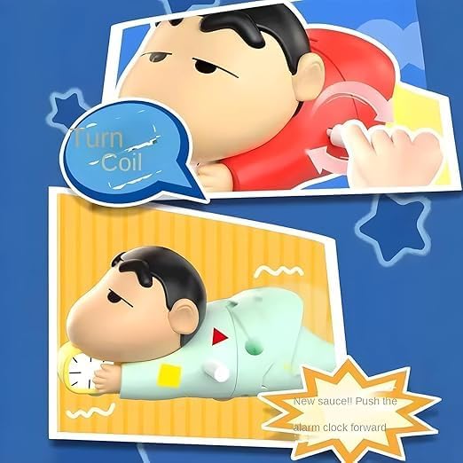 Shinzo: Key-Operated Crawling Shin-chan Toy with Wind-Up Moving Action for Toddlers, Kids & Collectors