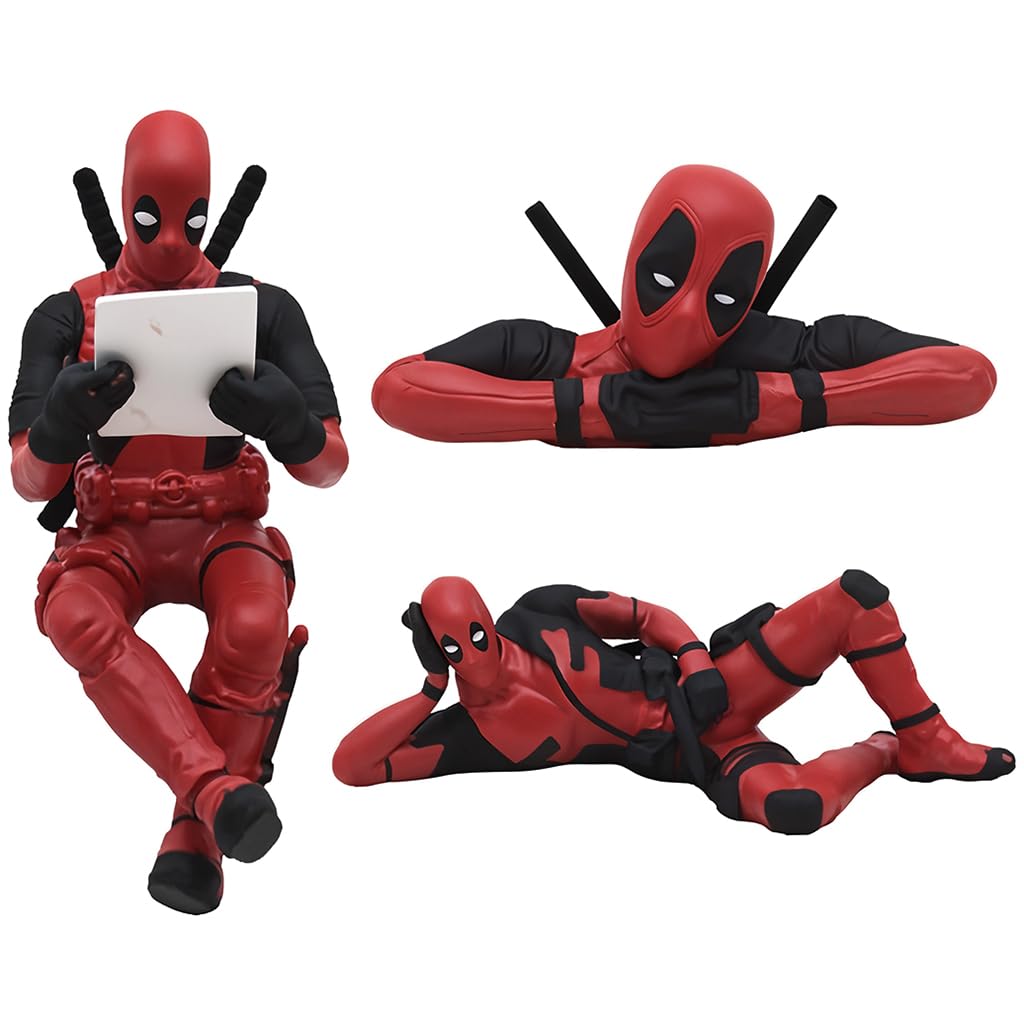 Irresponsible: Set of 3 Deadpool Figurine for Car Dashboard & Desk, Collectible Statues for Fun Home Décor, Office Tables & Car Interior Accessories
