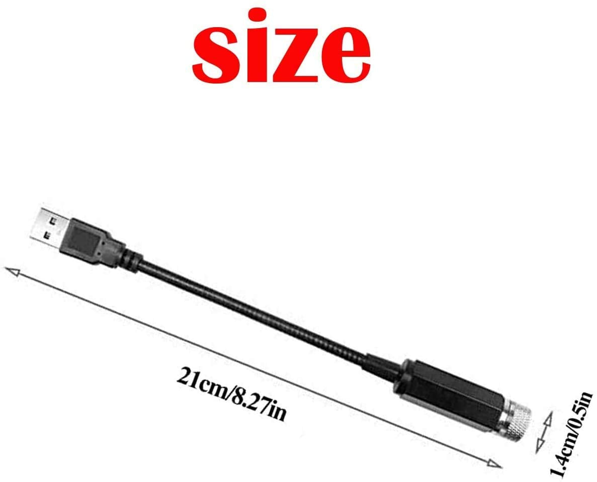 StarLite: USB-Powered Star Projector & Night Lamp with Adjustable Ambient Lighting for Car, Bedroom & Party Décor