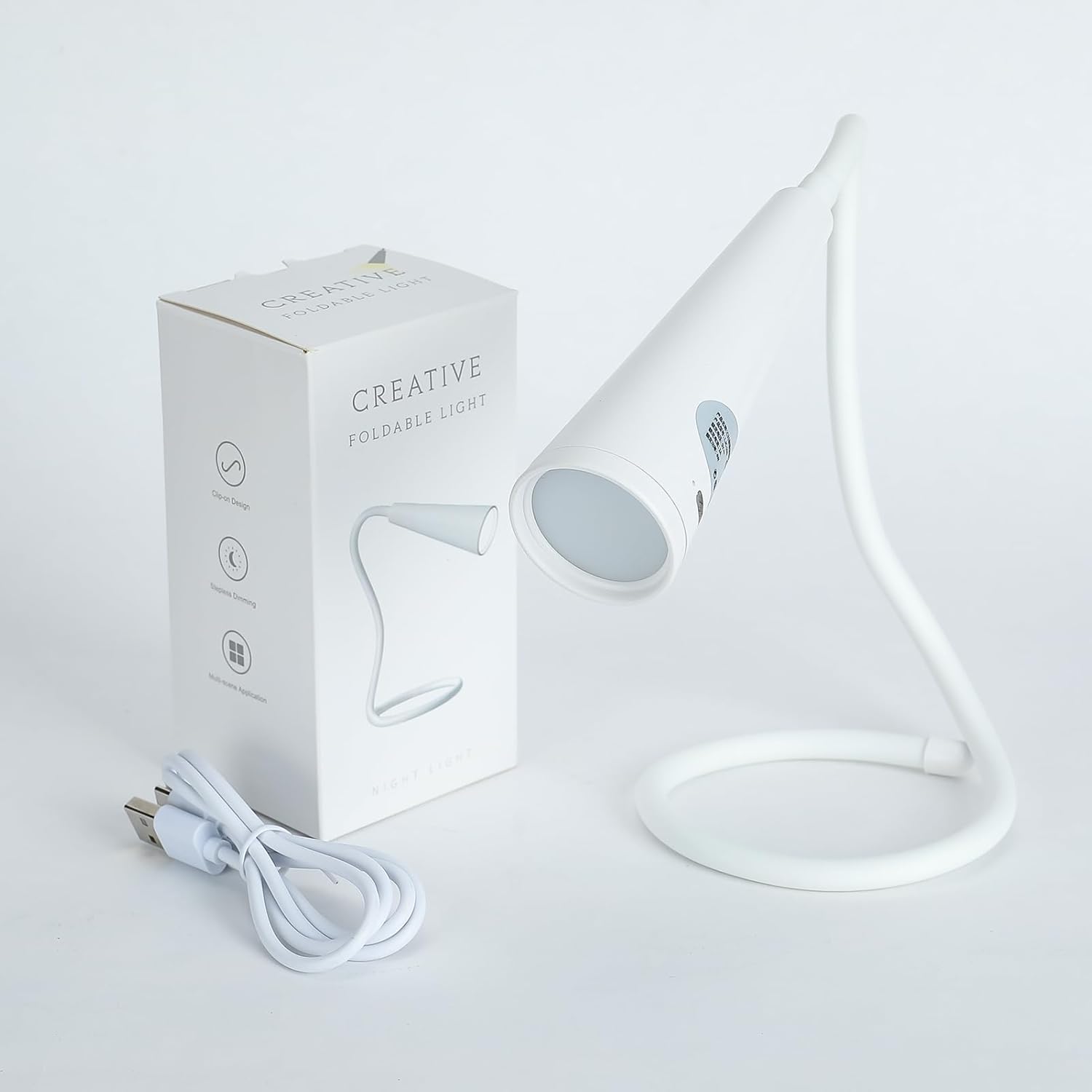 Silly: Flexible Multi-Use LED Lamp with Rechargeable Design, 3 Color Modes & Clip-On Feature for Reading & Desk Use