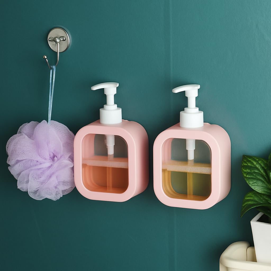 Dosey: 300ml Transparent Refillable Soap Dispenser Bottle with Rust-Free Pump for Handwash, Dishwash, Shampoo & Liquid Soap – Clear Bathroom & Kitchen Dispenser
