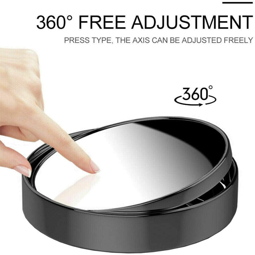 BlindSpot: 360° Wide-Angle Convex Blind Spot Mirrors, HD Glass Stick-On Side Rear View Mirrors for Cars, SUVs & Trucks (Pack of 2)