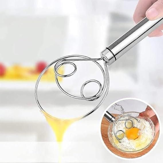 AttaMaker: Convenient & Mess Free Dough Atta Mixer Whisk, Stainless Steel &Easy Cleaning (Set of 2)