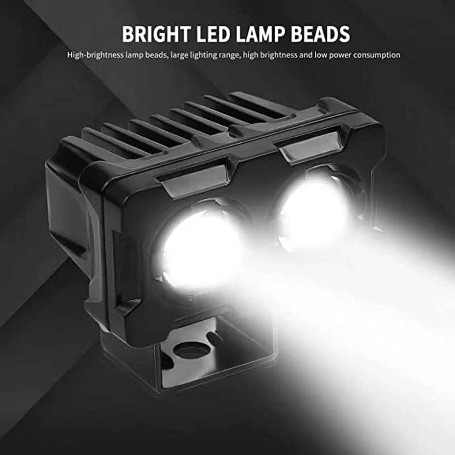 2 LED Lens LED Fog Light for bike White/Amber for All Motorbike Cars pack Of 2 Fog Lamp Van, Car, Truck, Motorbike LED (12 V, 35 W) (All Royal Enfield Models, Splendor Plus, Pulsar 150, Apache RTR 160, Pack of 2)