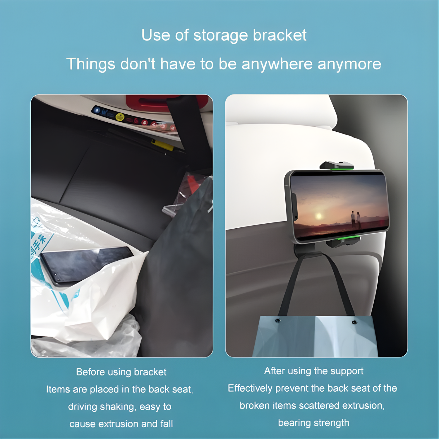 GripX: 360° Rotating Car Phone Holder Mount with Auto-Lock Grip, Adjustable Clamp Stand for Dashboard, Visor & Desk, Thick Case Friendly