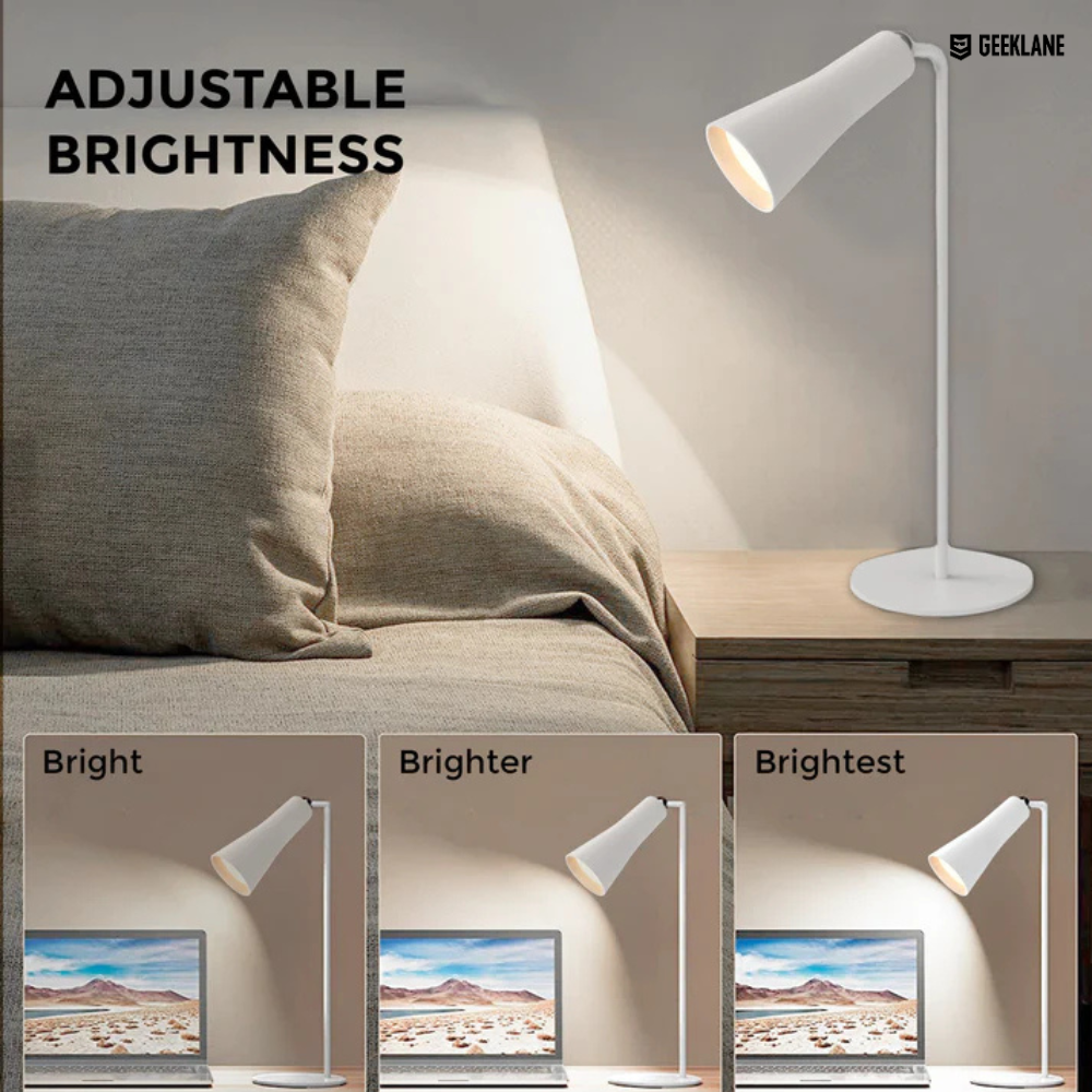 Magneto: Premium Versatile Magnetic LED Lamp with 3 Attachments, Adjustable Brightness & USB-C Rechargeable Battery