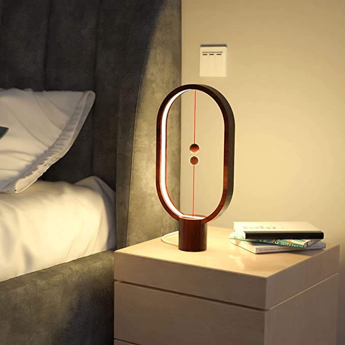 Levilight: Hovering Halo Lamp with Magnetic Mid-Air Switch, Touch Control & Warm LED Glow for Home, Office & Bedside Décor
