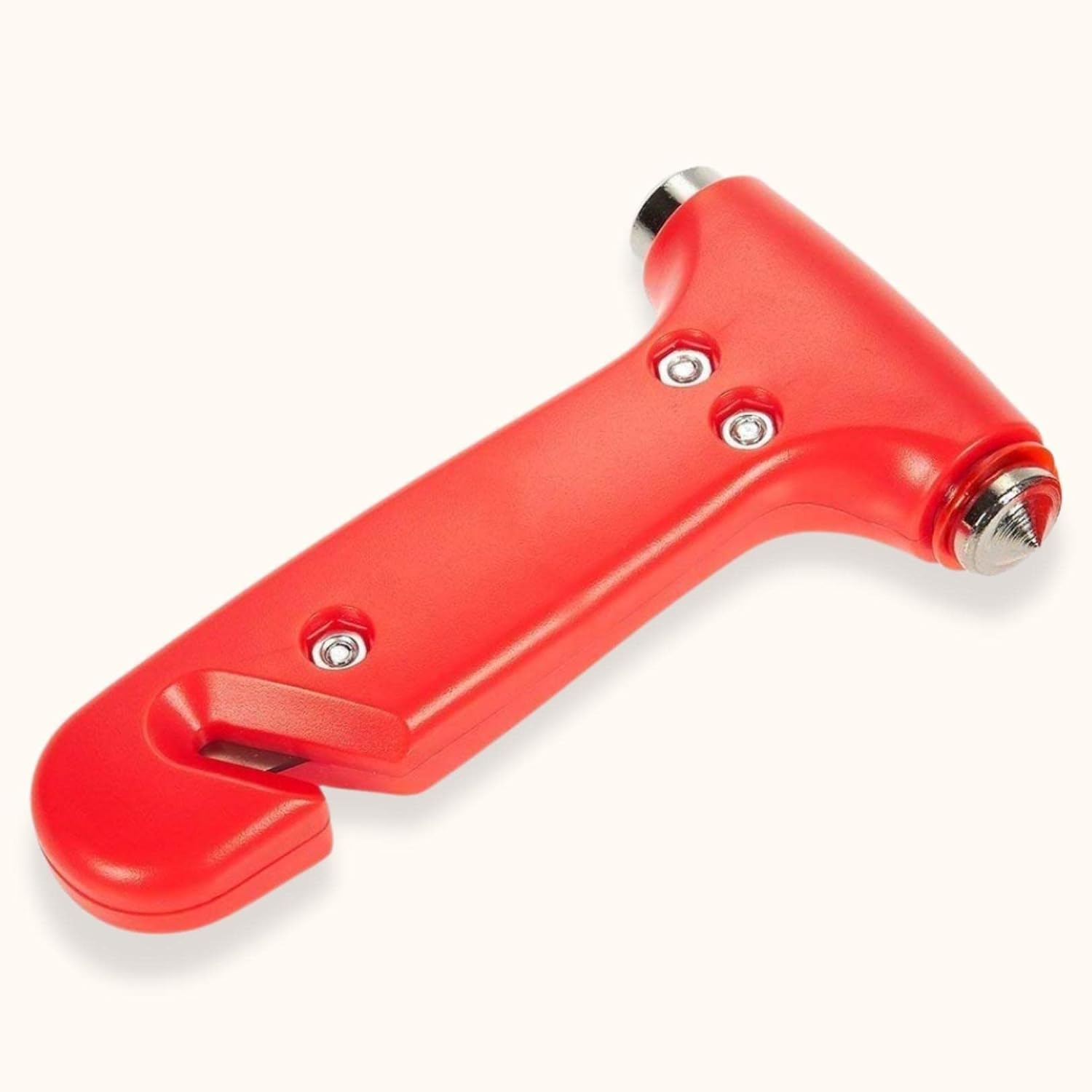 BreakOut: Emergency Car Glass Breaker & Seatbelt Cutter, Dual Steel-Headed Safety Hammer for Quick Escape During Accidents or Emergencies