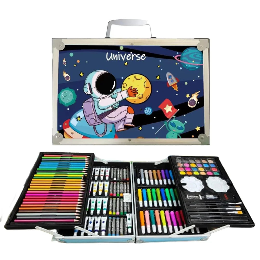 ArtPro: 145-Piece Multi-Level All-in-One Art Colouring Set Suitcase Kit Best Gift for Children