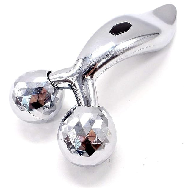 Liora: Manual 3D Face & Body Massage Roller with 360° Rotating Heads for Facial Massage, Jawline, Neck & Full Body Relaxation, Portable Skin Care Massager
