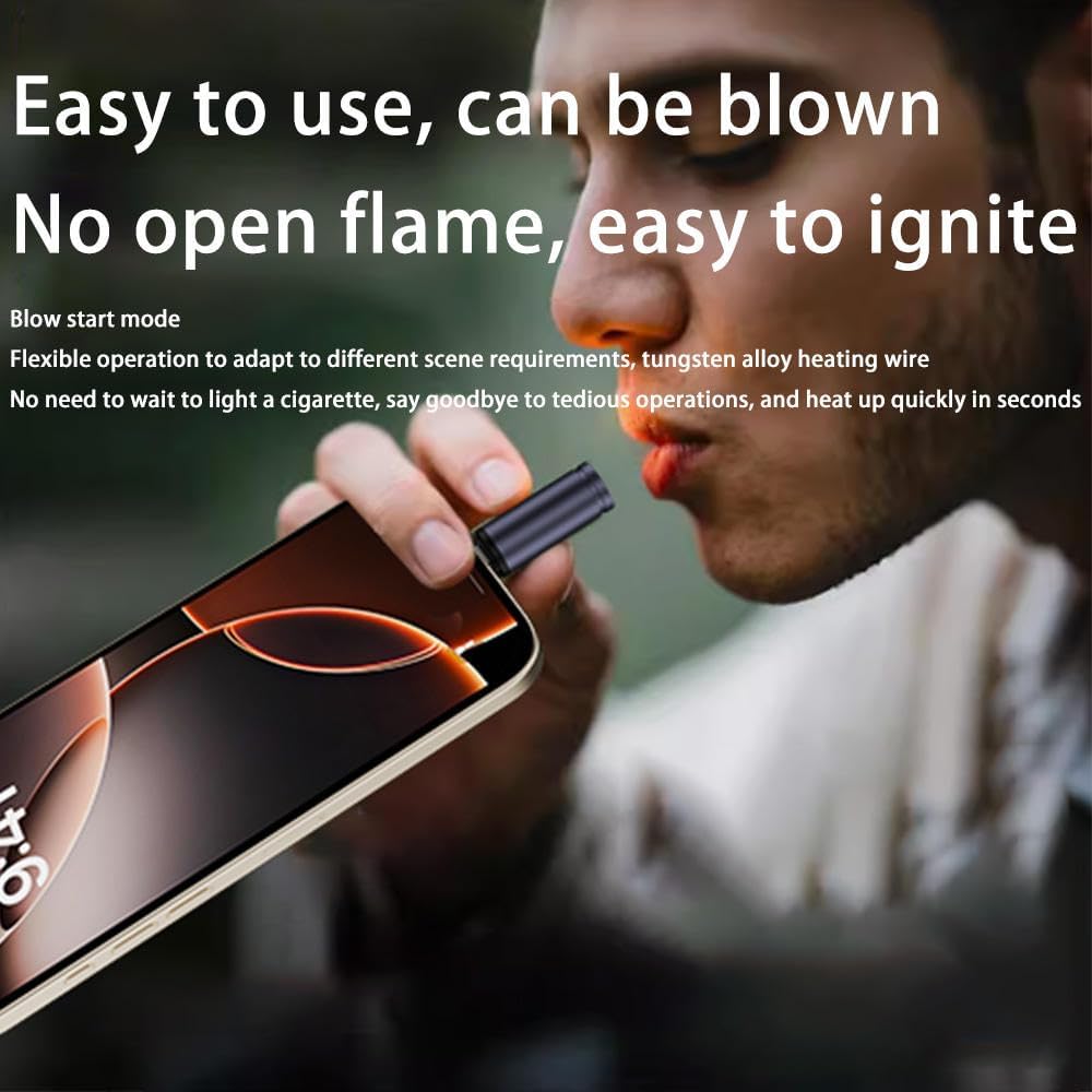 Ignix: Windproof Flameless Electric Lighter with USB Recharge & Safety Lock, Arc Plasma Lighter for Outdoor & Indoor Use