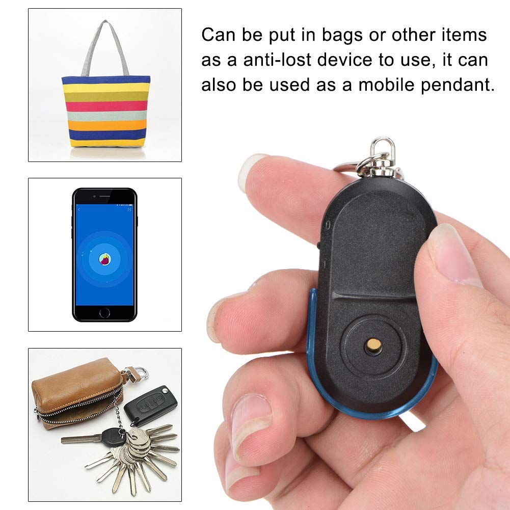 Tracky: Smart Whistle Key Finder & Anti-Lost Tracker for Keys, Wallets, Bags & Everyday Essentials, Wireless Alarm Locator with LED Light