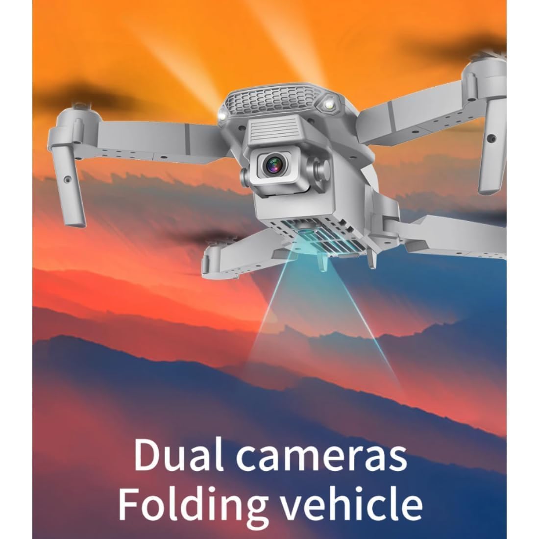 SkyMaster: Dual-Camera Foldable Drone with WiFi FPV, Wide-Angle Lens & Live Video Streaming