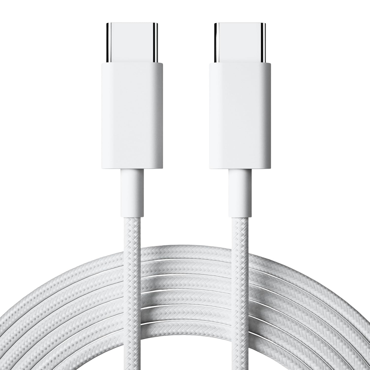 Nylo: USB-C to USB-C Fast Charging Data Cable, Nylon Braided Cable with PD Fast Charge, Data Sync for iPhone 16/16e/15 Series, MacBook & USB-C Devices