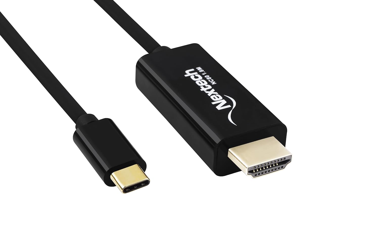 Nextech USB-C to HDMI Cable – 4K@30Hz Output, Thunderbolt 3 (40Gbps) High-Speed, Plug & Play Type-C Display Cable for MacBook, iPad, Windows & Android Devices