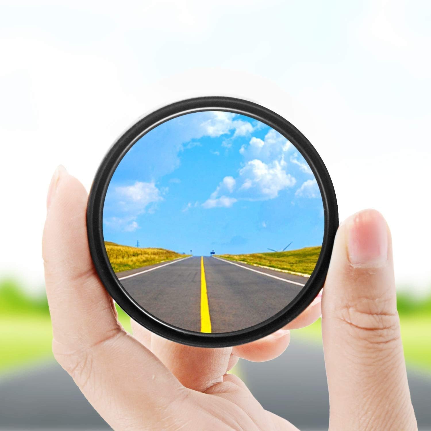 BlindSpot: 360° Wide-Angle Convex Blind Spot Mirrors, HD Glass Stick-On Side Rear View Mirrors for Cars, SUVs & Trucks (Pack of 2)