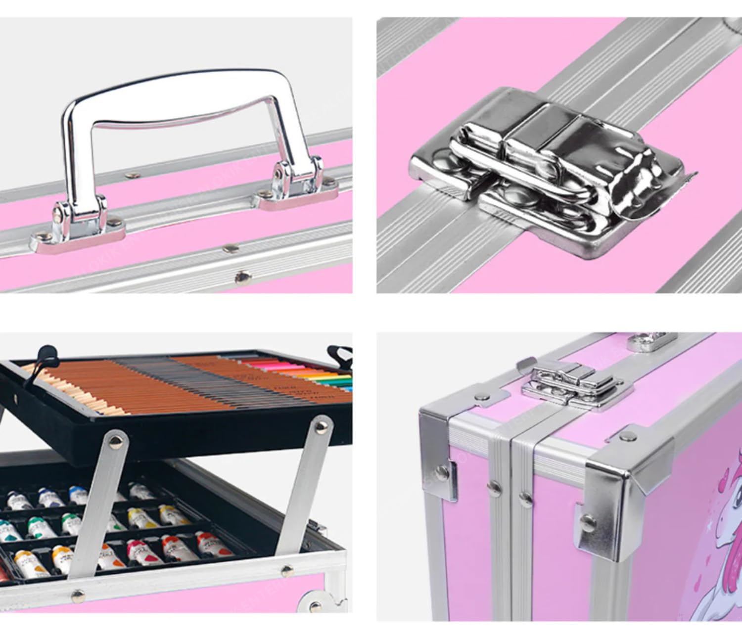 ArtPro: 145-Piece Multi-Level All-in-One Art Colouring Set Suitcase Kit Best Gift for Children